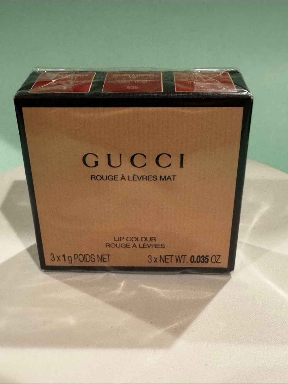 Gucci Rouge À Lèvres Mat Lip Colour Trio ⭐️